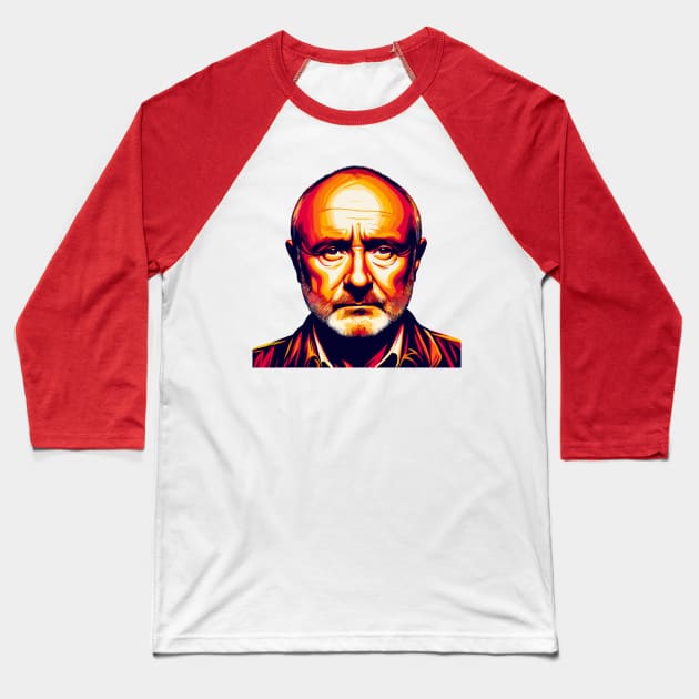 Phil Collins 4 Baseball T-Shirt by dolanjaran